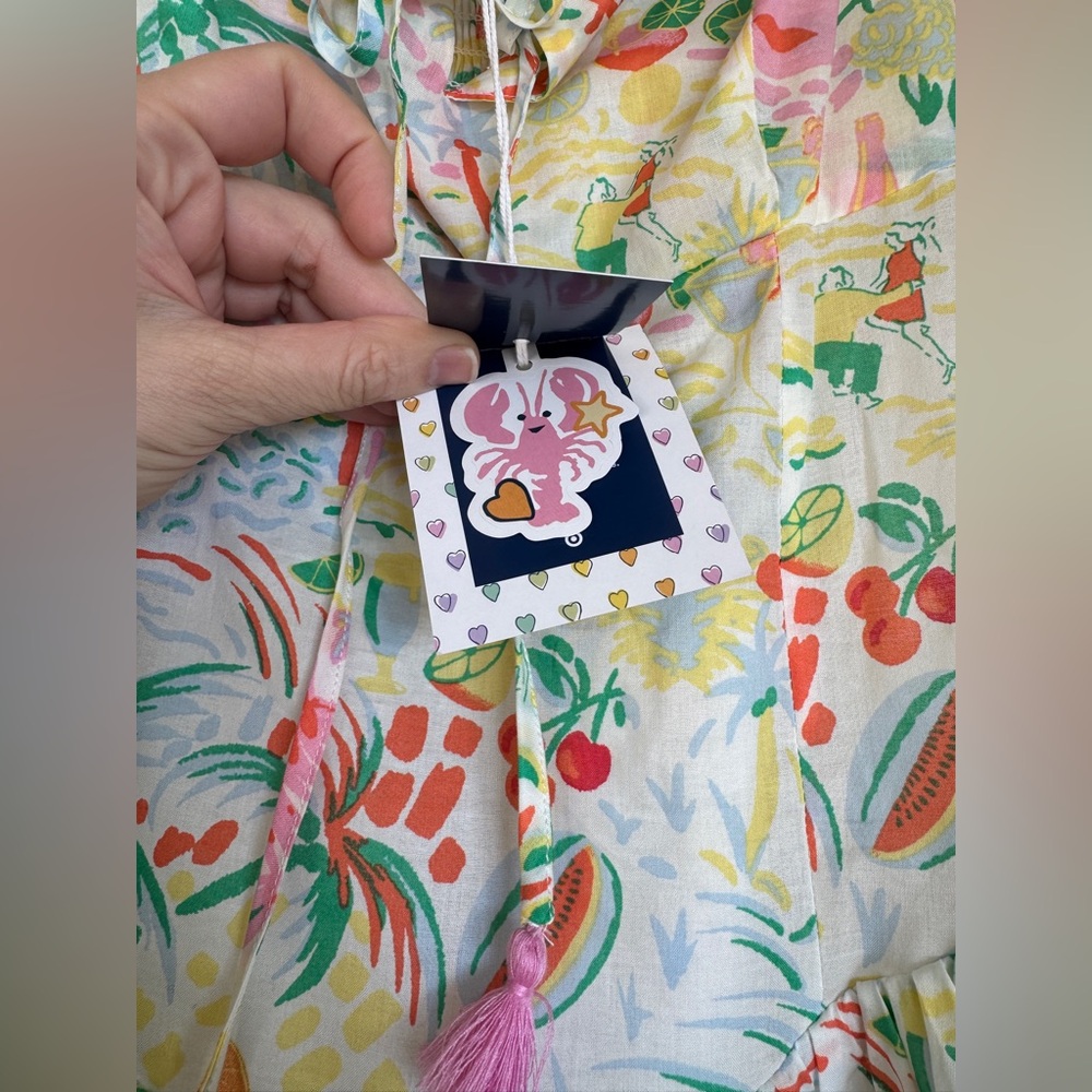 NWT!! ROLLER RABBIT x TARGET Women's Vacation Drop Waist Mini Dress Size Medium - Picture 11 of 14
